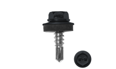 Саморез по металлу Daxmer 5,5х19 RAL 7024 (4000) сверло №3