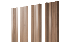Штакетник М-образный A с прямым резом 0,45 Print Elite Honey Wood TwinColor