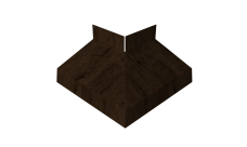 Угол отлива внешний 50 0,45 Print Elite с пленкой Antique Wood TwinColor