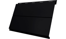 Вертикаль 0,2 line Grand Line 0,45 PE-Double с пленкой RAL 9005 черный