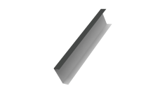 Декоративная накладка на столб универсальная 60х60 для забора жалюзи 0,5 Rooftop Бархат RAL 7016 антрацитово-серый (1,8м)