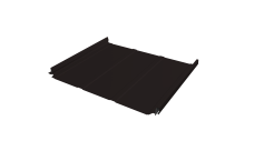 Кликфальц Pro Line Grand Line 0,5 Satin Matt TX с пленкой на замках RAL 9005 черный