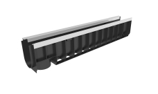 Лоток водоотводный пластиковый Gidrolica Standart Plus ЛВ-10.14,5.18,5 (усиленный) (8024)