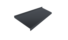 Отлив простой 250 Grand Line 0,7 PE с пленкой RAL 7024 мокрый асфальт (3м)