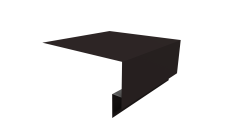 Планка околооконная сложная Блок-Хаус новый Grand Line 250х75х27 0,45 Drap ТХ RAL 9005 черный (3м)