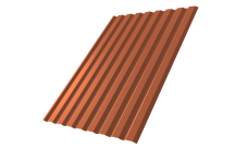 Профнастил С20A Grand Line 0,5 Satin RAL 8004 терракота