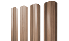 Штакетник М-образный A фигурный Grand Line 0,45 Print Elite Honey Wood TwinColor