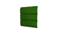 Софит металлический Grand Line без перфорации 0,45 PE с пленкой RAL 6002 лиственно-зеленый