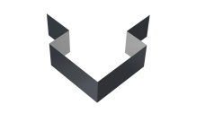 Угол внешний симметричный фибросайдинга 0,5 Satin с пленкой RAL 7024 мокрый асфальт (2м)