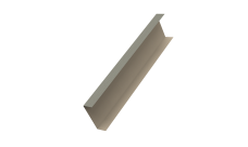 Декоративная накладка на столб универсальная 80х80 для забора жалюзи 0,45 Print Elite Milky Wood TwinColor (2,5м)