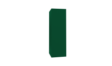 Кожух прямой д620/ш870/в1950 0,5 Satin с пленкой RAL 6005 зеленый мох