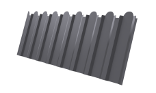 Профнастил С20B фигурный Grand Line 0,45 Drap TX RAL 7004 сигнальный серый