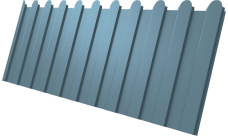 Профнастил С8A v02 фигурный Grand Line 0,45 Drap TX RAL 5024 пастельно-синий
