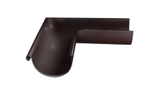 Угол желоба внешний Grand Line ПЭ 90гр 150мм RAL 8017 шоколад
