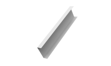 Декоративная накладка на столб универсальная 80х80 для забора жалюзи 0,45 Drap TX RAL 9003 сигнальный белый (1,8м)