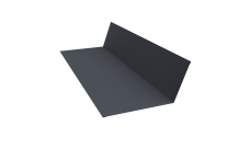 Планка примыкания 150х250 Grand Line 0,5 Satin Matt TX RAL 7024 мокрый асфальт (3м)