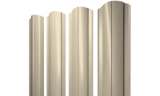 Штакетник Круглый фигурный Grand Line 0,45 Print Elite Milky Wood TwinColor