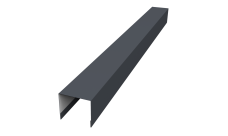 Стойка боковая крепежная для забора жалюзи Palermo 0,5 Velur X RAL 7024 мокрый асфальт (1,8м)