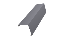 Декоративная накладка на столб универсальная угловая 60х60 для забора жалюзи Grand Line 0,5 PE RAL 7004 сигнальный серый (1,8м)