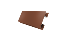 Планка H-образная стыковочная сложная 0,5 Satin Matt RAL 8004 терракота (2м)