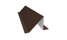 Планка снегозадержания малая Grand Line 0,4 PE с пленкой RAL 8017 шоколад (3м)