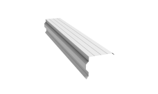 Планка торцевая фигурная 90х110 0,5 Satin с пленкой RAL 9003 сигнальный белый (2м)