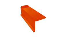 Планка торцевая сегментная 30мм Grand Line Левая 0,45 PE с пленкой RAL 2004 оранжевый