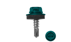 Саморез по металлу Daxmer 5,5х19 (250шт) сверло №3 RAL 5021