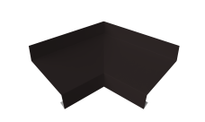 Угол отлива внутренний 70 0,5 Satin Matt TX с пленкой RAL 9005 черный