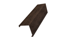 Декоративная накладка на столб универсальная угловая 80х80 для забора жалюзи Grand Line 0,45 Print Premium Antique Wood TwinColor (1,8м)