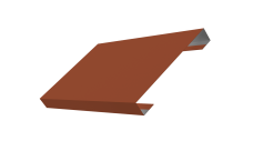 Ламель лицевая 150 забора жалюзи Texas Grand Line 0,45 Drap TX RAL 8004 терракота