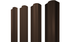 Штакетник М-образный B фигурный 0,5 PurPro RAL 8017 шоколад