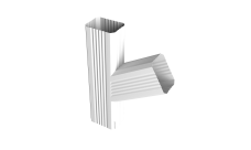 Тройник прямоугольный правый Vortex Lite PE RAL 9003 сигнальный белый