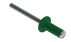 Заклёпка вытяжная Daxmer 4,0х10 RAL 6029 (10х1000шт) ал/ст