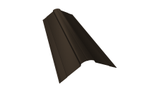 Планка конька фигурного 100x100 0,45 Drap TX RR 32 темно-коричневый (3м)