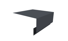 Планка околооконная сложная Блок-Хаус new Grand Line 200х75х27 0,5 Atlas X с пленкой RAL 7024 мокрый асфальт (2м)