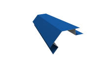 Планка угла внешнего сложного 135 градусов Блок-Хаус new Grand Line 0,45 PE с пленкой RAL 5005 сигнальный синий (2м)