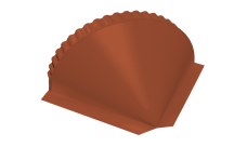 Заглушка конусная 0,45 Drap TR RAL 8004 терракота