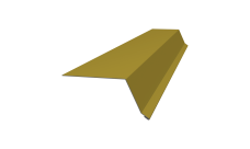 Планка капельник 100х55 0,45 PE с пленкой RAL 1018 цинково-желтый (2м)