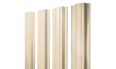 Штакетник Прямоугольный с прямым резом 0,45 Drap TX RAL 1015 светлая слоновая кость