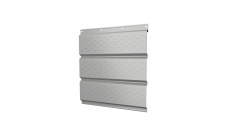 Софит металлический Grand Line полная перфорация 0,45 Drap TX с пленкой RAL 7047 телегрей 4