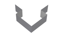 Угол внешний симметричный фибросайдинга Grand Line 0,5 Satin с пленкой RAL 7004 сигнальный серый (2м)