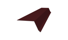 Планка капельник 100х55 0,5 Satin с пленкой RAL 3005 красное вино (2м)