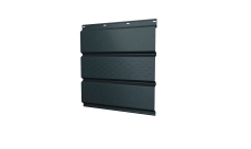 Софит металлический Grand Line центральная перфорация 0,5 Satin Matt TX с пленкой RAL 7016 антрацитово-серый