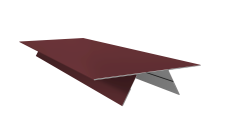 Планка стыковочная составная верхняя 0,45 Drap RAL 3005 красное вино (2м)