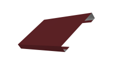 Ламель лицевая 150 забора жалюзи Texas 0,5 Satin RAL 3005 красное вино