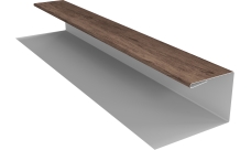 Планка П-образная Экобрус Grand Line 0,45 Принт Премиум Миндальное дерево Фреш (3м)