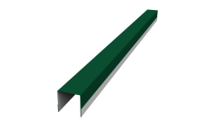 Планка вертикальная обратная для забора жалюзи Palermo 0,7 PE RAL 6005 зеленый мох (1,8м)