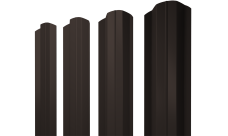 Штакетник М-образный B фигурный 0,5 PurPro RR 32 темно-коричневый