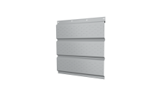 Софит металлический Grand Line полная перфорация 0,45 Drap с пленкой RAL 7004 сигнальный серый